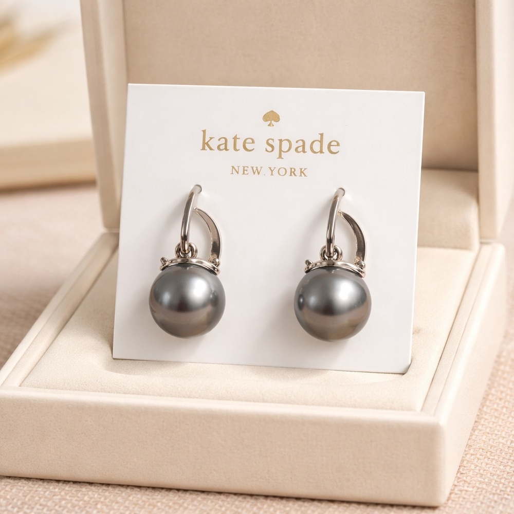 Kate Spade Silver Pearl Earrings